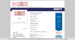 Desktop Screenshot of learnmem.cshlp.org