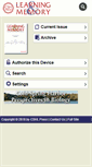 Mobile Screenshot of learnmem.cshlp.org