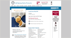 Desktop Screenshot of cshprotocols.cshlp.org