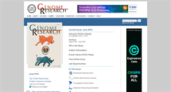 Desktop Screenshot of genome.cshlp.org